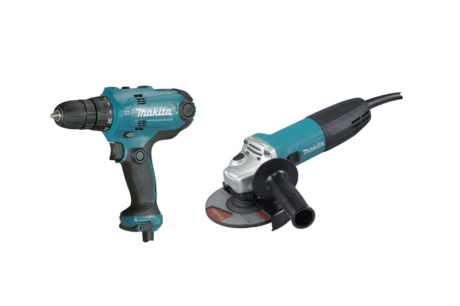 Купить MAKITA  DK0121 Набор Шуруповерт DF0300 + УШМ GA5030 фото №1