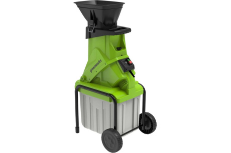 Купить Садовый электрический измельчитель с контейнером GreenWorks GACSB 2206707 фото №1