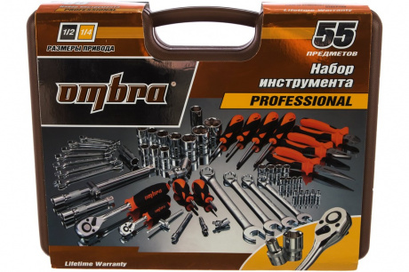 Купить Набор универсального инструмента OMBRA 1/4", 1/2"DR (55 предм.)   OMT55S фото №5