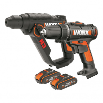 Купить Набор WORX Дрель акк. WX101.9 + Перфоратор WX390.1   WX927 фото №2