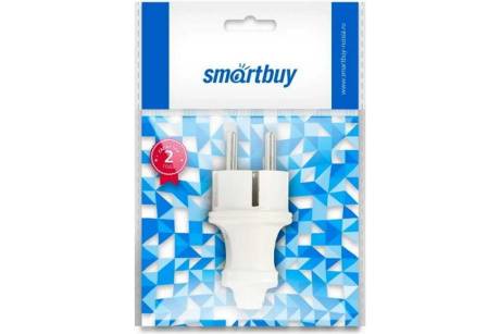 Купить Вилка прямая SmartBuy 16А 250В с/з белая фото №3