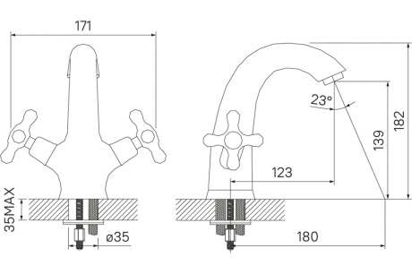 Купить Смеситель для умывальника Jeals  IDDIS 19004T4C фото №6