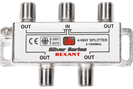 Купить Делитель ТВх4+5 краб 5-1000 МГц 05-6103  REXANT фото №7