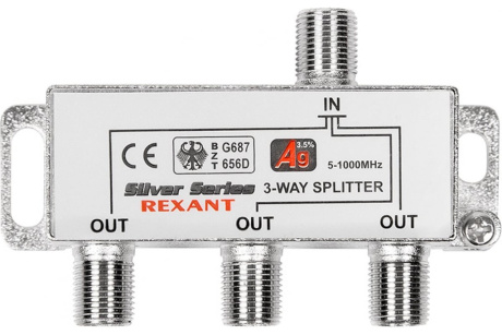 Купить Делитель ТВх3+4шт краб 5-1000 МГц  REXANT фото №7