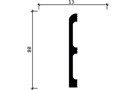 Купить Плинтус 706-89SH  80*13*2400   DECOR-DIZAYN фото №4