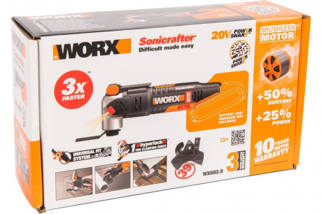 Купить Мультитул WORX WX693.9 20V без акк и з/у фото №6